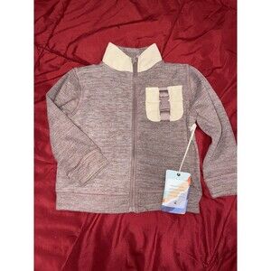 BEARPAW Baby Gray Zip Jacket 12M New With Tags MSRP $54